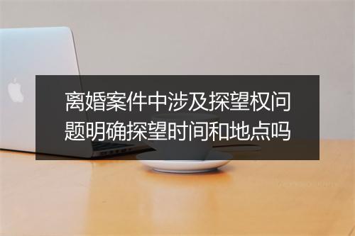 离婚案件中涉及探望权问题明确探望时间和地点吗