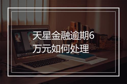 天星金融逾期6万元如何处理
