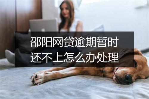 邵阳网贷逾期暂时还不上怎么办处理
