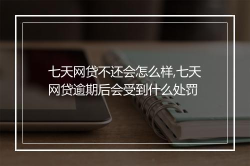 七天网贷不还会怎么样,七天网贷逾期后会受到什么处罚