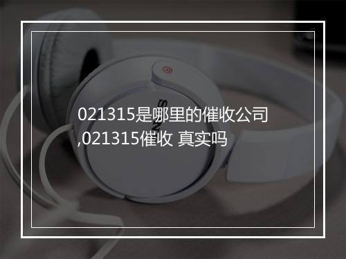 021315是哪里的催收公司,021315催收 真实吗