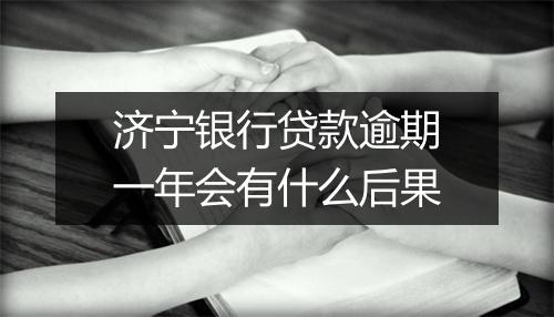 济宁银行贷款逾期一年会有什么后果