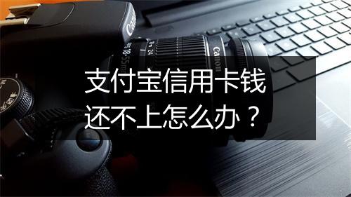 支付宝信用卡钱还不上怎么办？