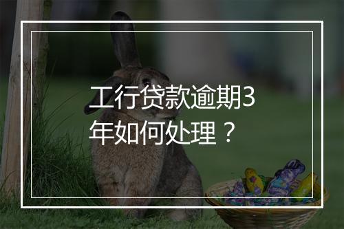 工行贷款逾期3年如何处理？