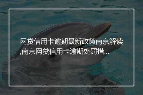 网贷信用卡逾期最新政策南京解读,南京网贷信用卡逾期处罚措施详解
