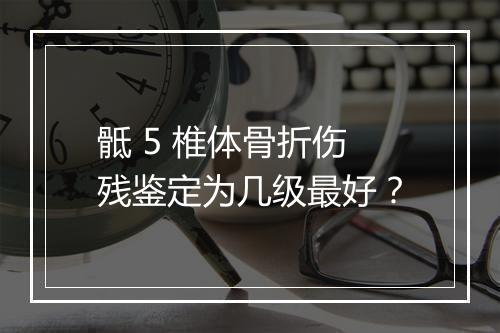 骶 5 椎体骨折伤残鉴定为几级最好？