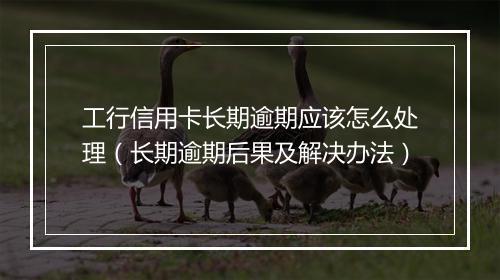 工行信用卡长期逾期应该怎么处理（长期逾期后果及解决办法）