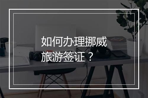 如何办理挪威旅游签证？