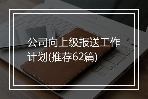 公司向上级报送工作计划(推荐62篇)