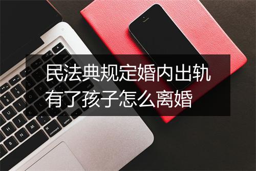 民法典规定婚内出轨有了孩子怎么离婚