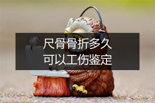 尺骨骨折多久可以工伤鉴定