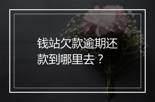 钱站欠款逾期还款到哪里去？