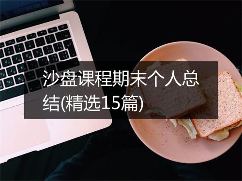 沙盘课程期末个人总结(精选15篇)