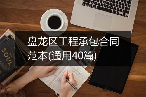 盘龙区工程承包合同范本(通用40篇)