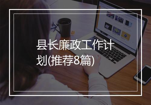 县长廉政工作计划(推荐8篇)