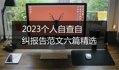 2023个人自查自纠报告范文六篇精选