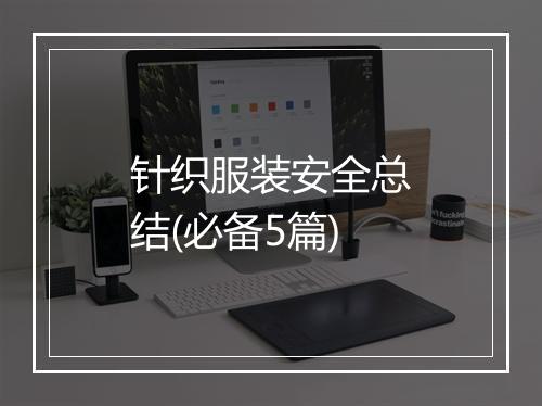 针织服装安全总结(必备5篇)