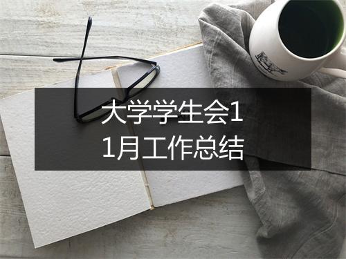 大学学生会11月工作总结