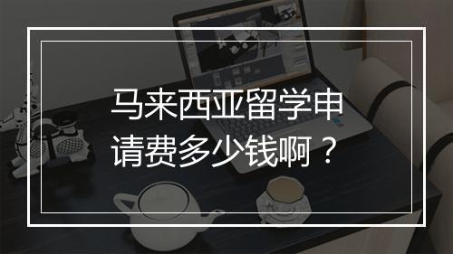 马来西亚留学申请费多少钱啊？