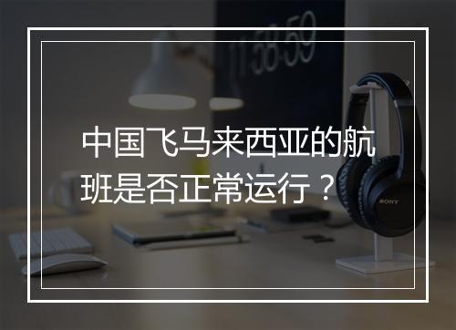 中国飞马来西亚的航班是否正常运行？