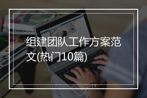 组建团队工作方案范文(热门10篇)