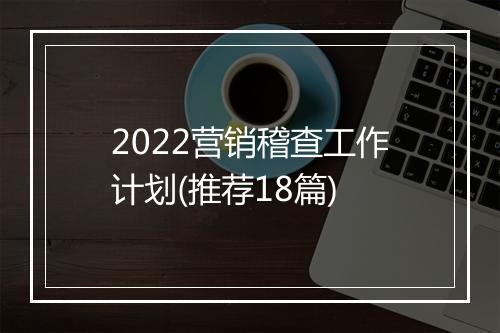2022营销稽查工作计划(推荐18篇)
