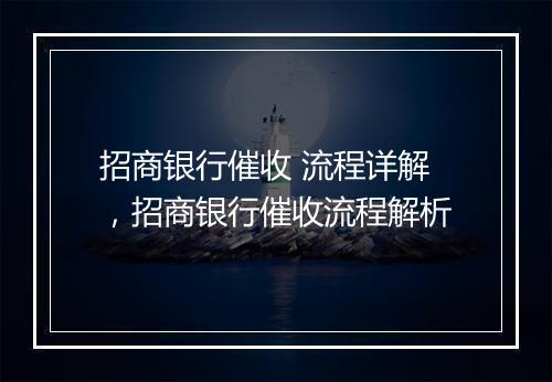 招商银行催收 流程详解，招商银行催收流程解析