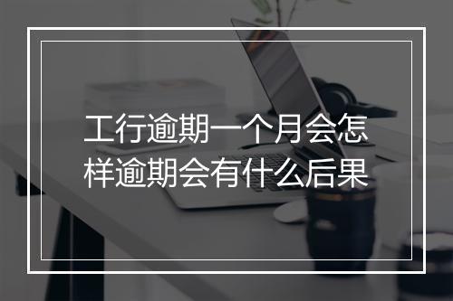 工行逾期一个月会怎样逾期会有什么后果