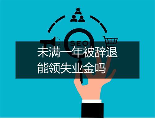 未满一年被辞退能领失业金吗