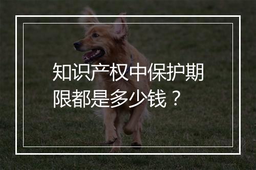 知识产权中保护期限都是多少钱？