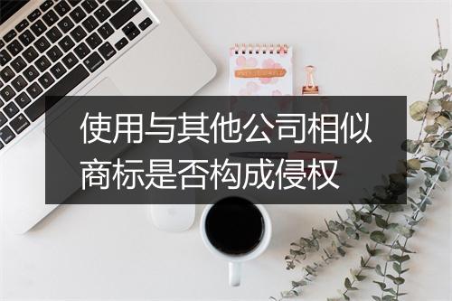 使用与其他公司相似商标是否构成侵权
