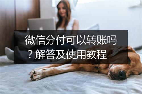 微信分付可以转账吗？解答及使用教程