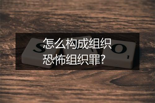 怎么构成组织恐怖组织罪?