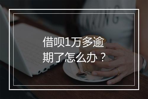 借呗1万多逾期了怎么办？