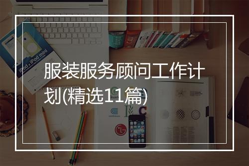 服装服务顾问工作计划(精选11篇)