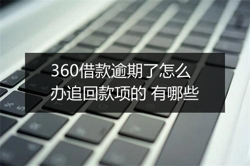 360借款逾期了怎么办追回款项的 有哪些
