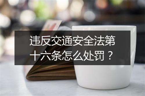违反交通安全法第十六条怎么处罚？
