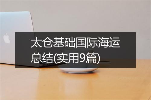 太仓基础国际海运总结(实用9篇)