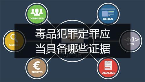毒品犯罪定罪应当具备哪些证据