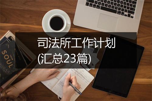 司法所工作计划(汇总23篇)