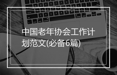 中国老年协会工作计划范文(必备6篇)