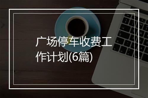 广场停车收费工作计划(6篇)