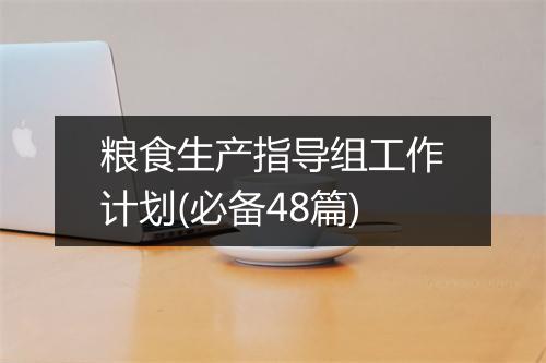 粮食生产指导组工作计划(必备48篇)