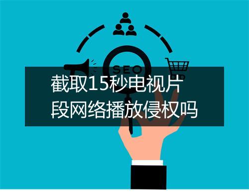 截取15秒电视片段网络播放侵权吗