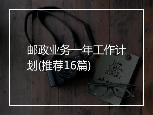 邮政业务一年工作计划(推荐16篇)