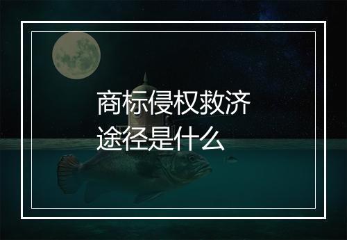 商标侵权救济途径是什么