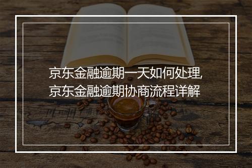 京东金融逾期一天如何处理,京东金融逾期协商流程详解