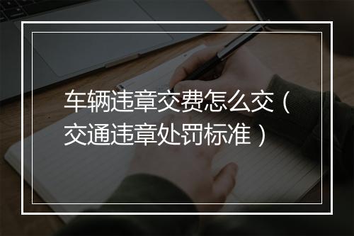 车辆违章交费怎么交（交通违章处罚标准）