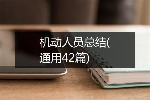 机动人员总结(通用42篇)