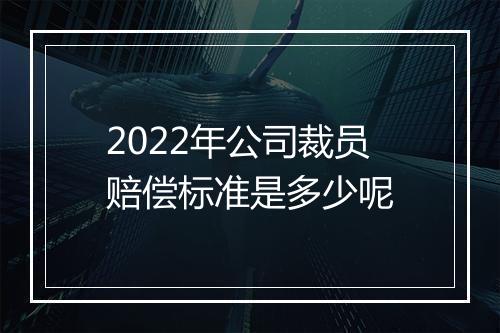 2022年公司裁员赔偿标准是多少呢